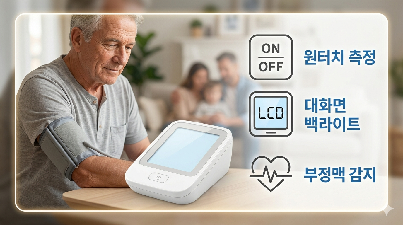 스마트 상완식 자동 혈압계