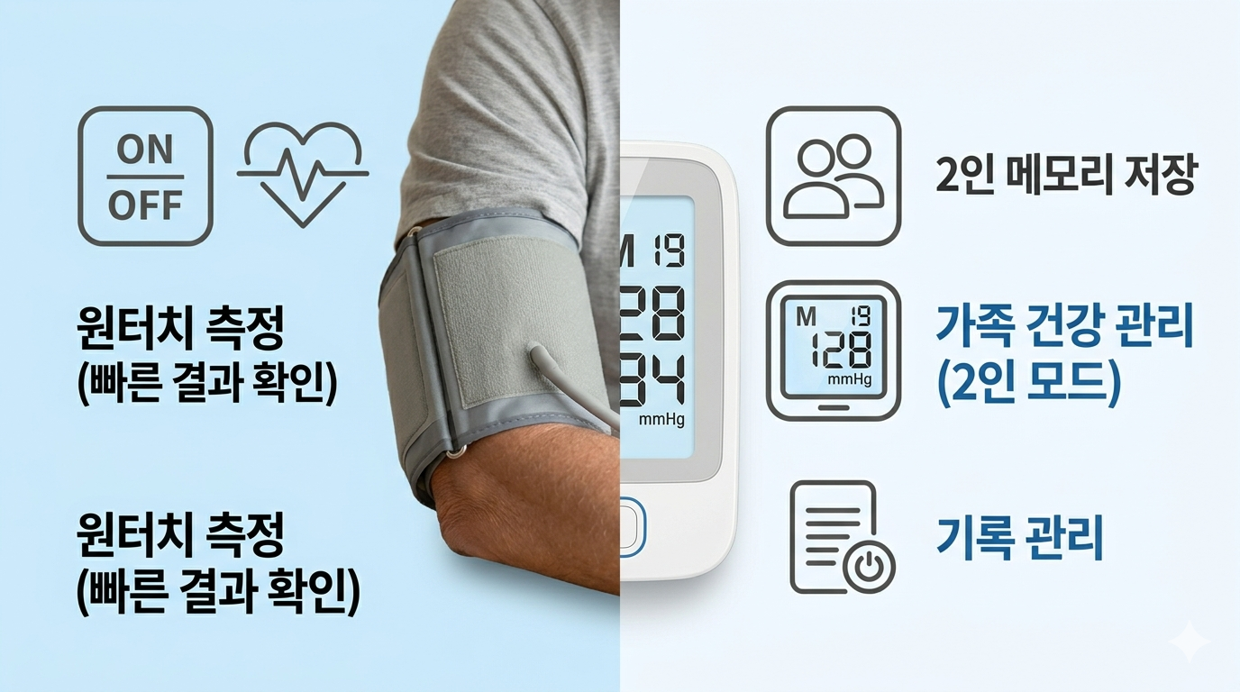스마트 상완식 자동 혈압계