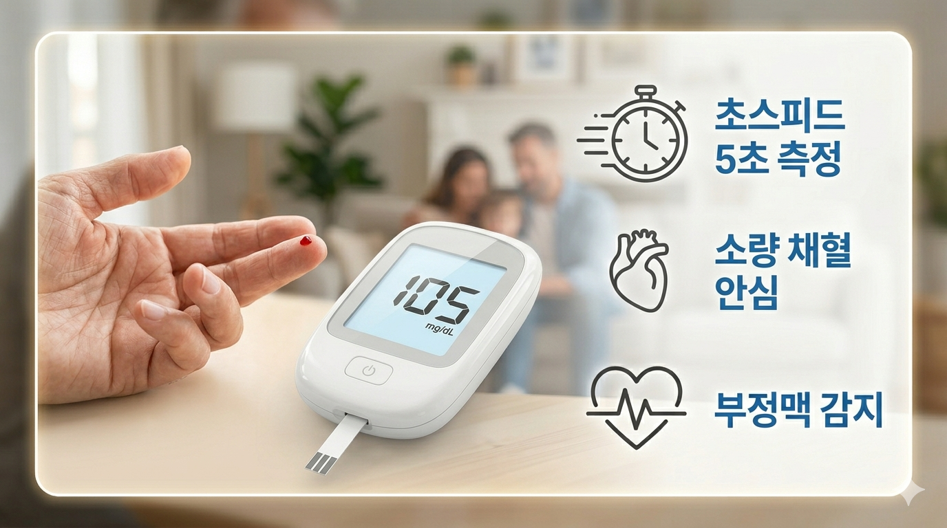 스마트 디지털 혈당 측정기 풀세트